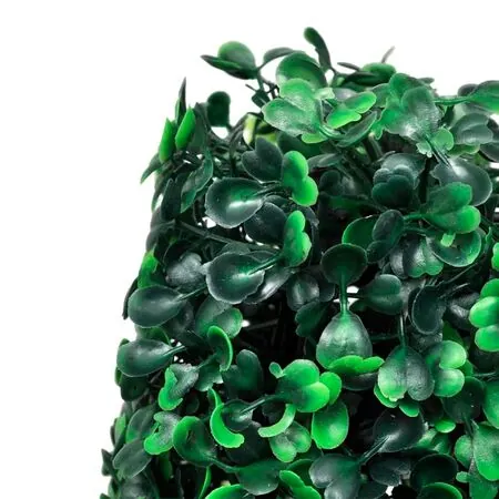 Set arbuști ornamentali artificiali piramidă pe tulpină, 3 buc.