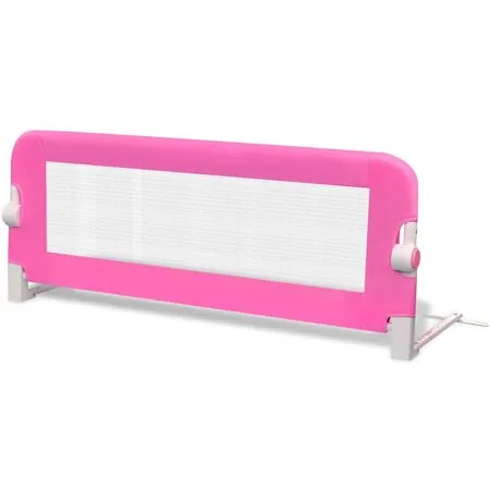  Balustradă de siguranță pentru pat de copil, roz, 102x42 cm