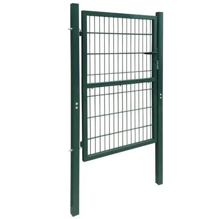  Poartă pentru gard 2D (simplă), verde, 106x210 cm