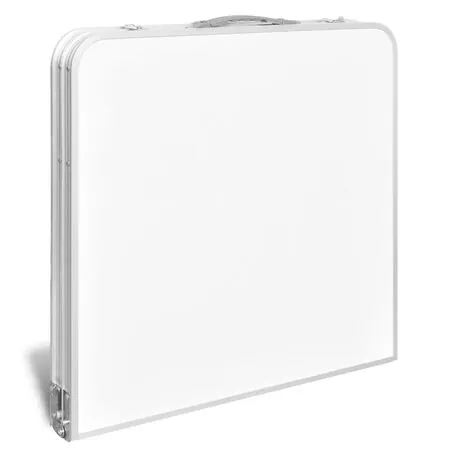  Masă camping pliabilă reglabilă în înălțime, 120x60 cm aluminiu