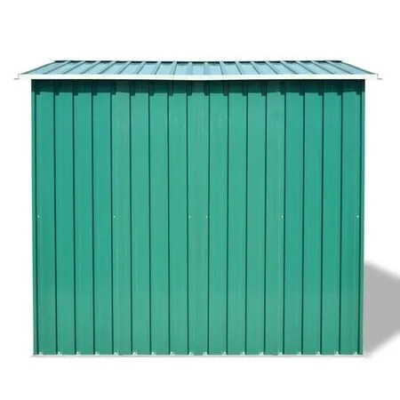  Magazie șopron metalic de grădină, 257 x 205 x 178 cm, verde
