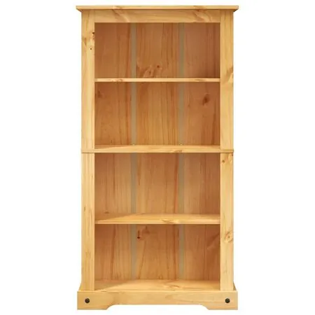  Bibliotecă 4 rafturi pin, stil mexican Corona 80x29x150 cm