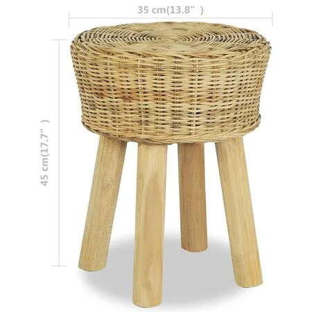  Scaun de bar, ratan natural