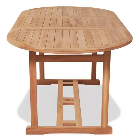  Set mobilier exterior cu scaune pliabile 7 piese lemn tec masiv