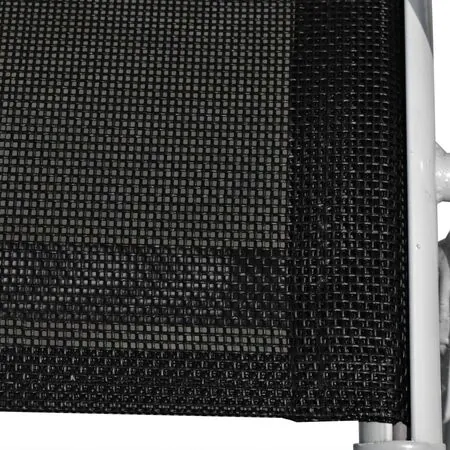  Set mobilier de exterior, 5 piese, negru, oțel