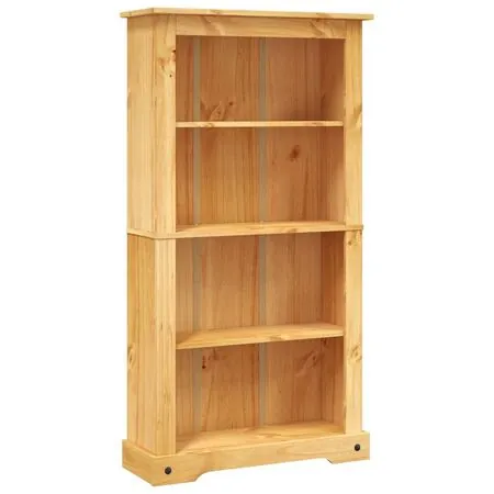  Bibliotecă 4 rafturi pin, stil mexican Corona 80x29x150 cm