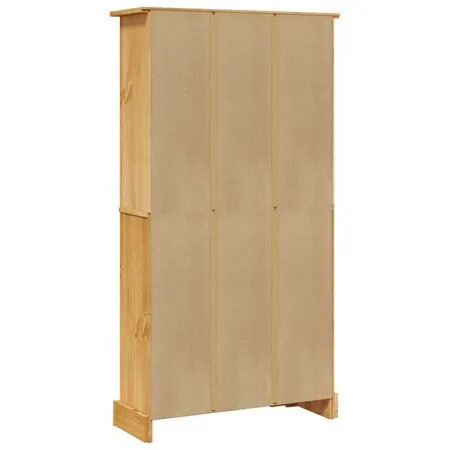  Bibliotecă 4 rafturi pin, stil mexican Corona 80x29x150 cm