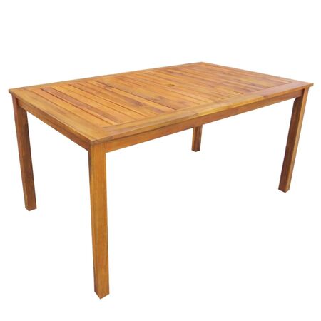  Set mobilier de exterior, 7 piese, lemn masiv de acacia