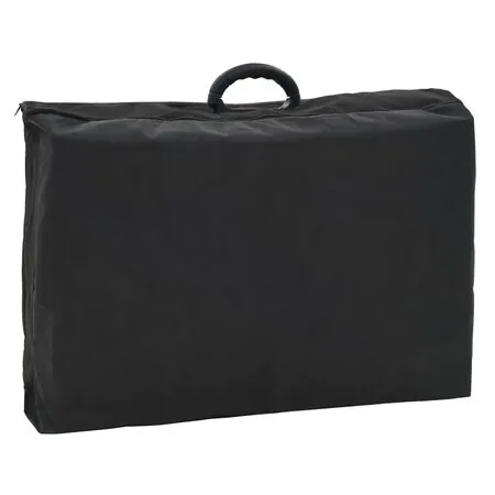  Scaun tratament facial, piele artificială, 185x78x76 cm, negru