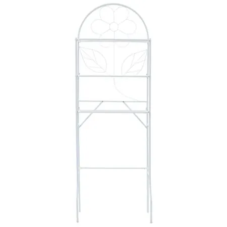  Etajeră de toaletă, alb, 60x33x174 cm