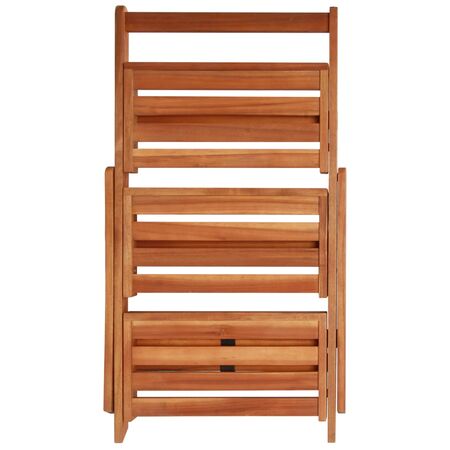  Suport de plante, 3 niveluri, 50x63x80 cm, lemn masiv de acacia