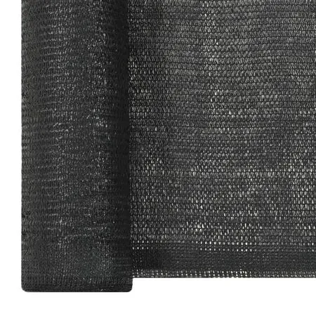  Plasă protecție vizuală, negru, 2x25 m, HDPE