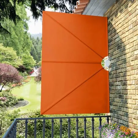  Copertină laterală pliabilă de terasă, cărămiziu, 240x160 cm