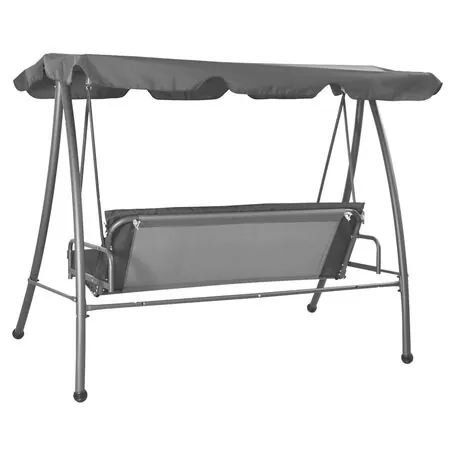  Balansoar de exterior cu copertină antracit 192x118x175 cm oțel