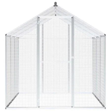  Coteț păsări de exterior, 183 x 178 x 194 cm, aluminiu
