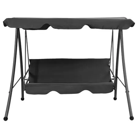  Balansoar de exterior cu copertină antracit 192x118x175 cm oțel