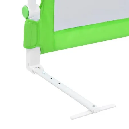  Balustradă de protecție pat copii, verde, 180x42 cm, poliester