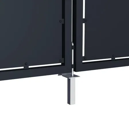  Poartă de grădină, antracit, 350 x 175 cm, oțel