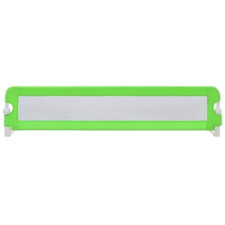 Balustradă de protecție pat copii, verde, 180x42 cm, poliester