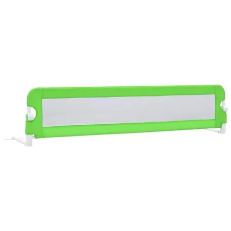  Balustradă de protecție pat copii, verde, 180x42 cm, poliester