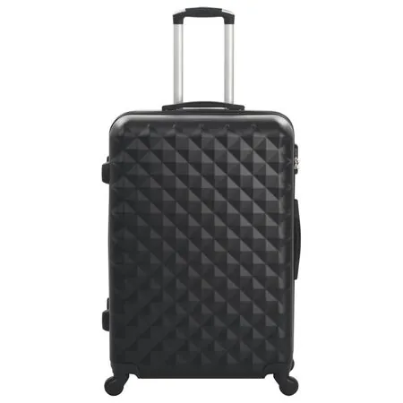  Set valiză carcasă rigidă, 3 buc., negru, ABS