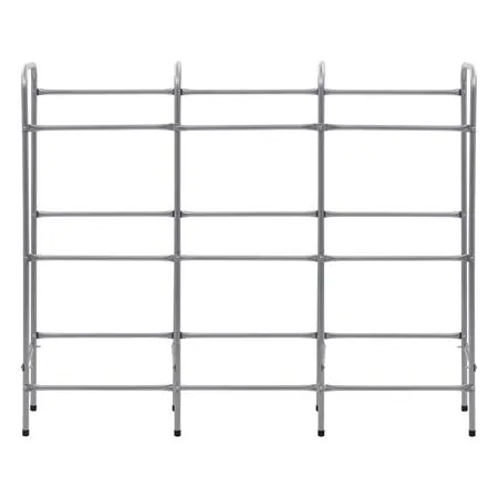  Raft de depozitare pentru 9 lăzi, argintiu, 145x33x116 cm, oțel