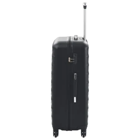 Set valiză carcasă rigidă, 3 buc., negru, ABS