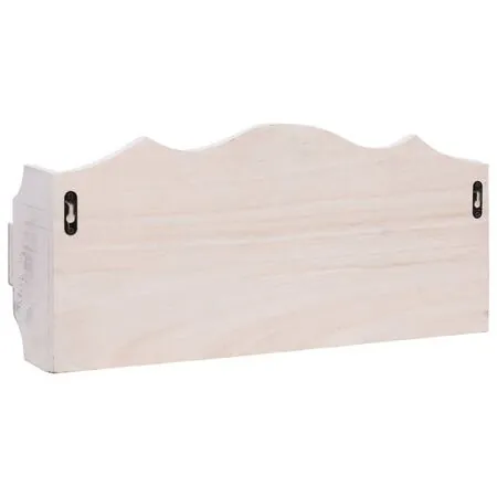  Cuier de perete, alb, 50 x 10 x 23 cm, lemn