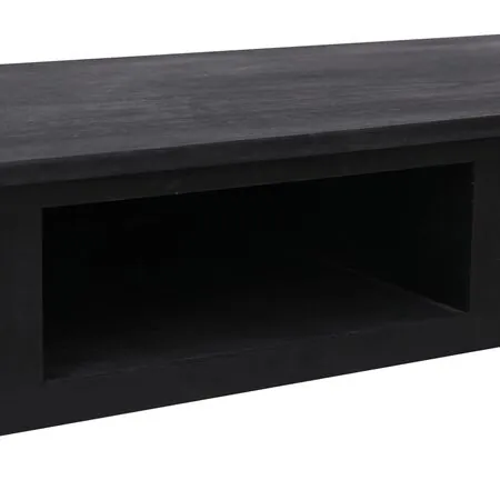  Masă consolă, negru, 110 x 45 x 76 cm, lemn