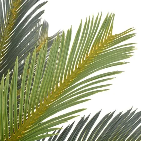  Plantă artificială palmier cycas cu ghiveci, verde, 90 cm