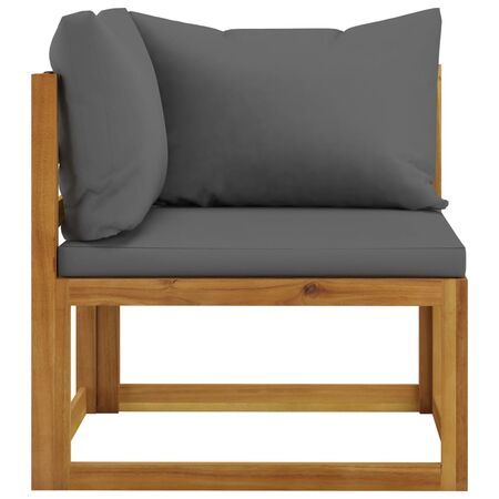  Set mobilier grădină cu perne, 5 piese, lemn masiv acacia    