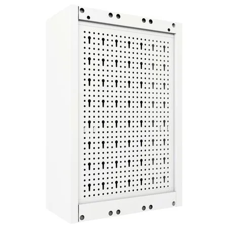  Dulap de scule de perete, gri & negru, metal, stil industrial