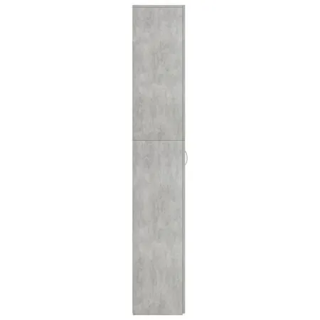  Dulap de birou, gri beton, 60x32x190 cm, lemn prelucrat