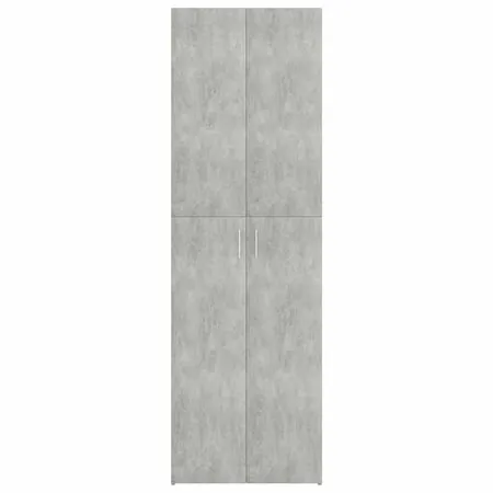  Dulap de birou, gri beton, 60x32x190 cm, lemn prelucrat