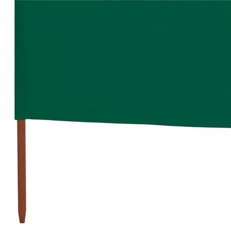  Paravan anti-vânt cu 9 panouri, verde, 1200 x 80 cm, textil