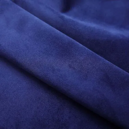  Draperii opace cu inele, 2 buc., albastru, 140x245 cm, catifea