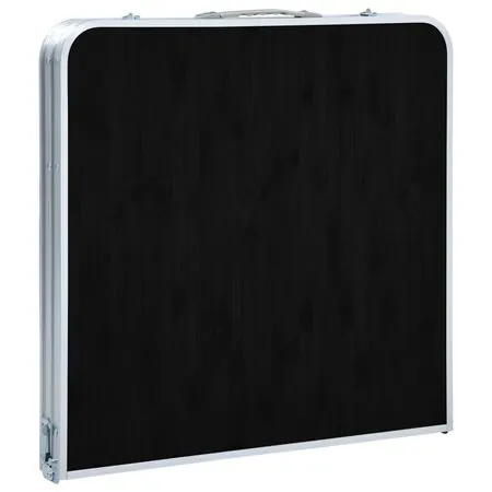  Masă de camping pliabilă, gri, 120 x 60 cm, aluminiu