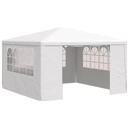  Cort de petrecere profesional cu pereți alb 4 x 4 m 90 g/m²