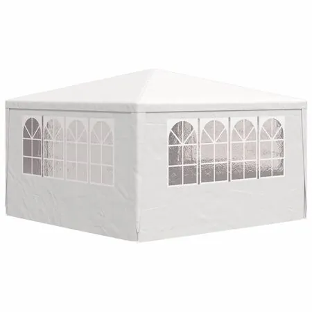  Cort de petrecere profesional cu pereți alb 4 x 4 m 90 g/m²