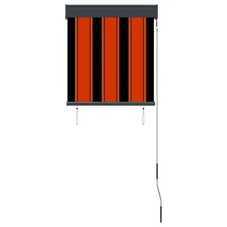  Jaluzea tip rulou de exterior, portocaliu și maro, 60 x 250 cm