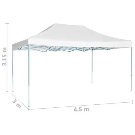  Cort de petrecere pliabil, alb, 3 x 4,5 m