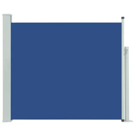  Copertină laterală retractabilă terasă, albastru, 100x300 cm