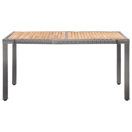  Set mobilier de grădină cu perne, 7 piese, gri, poliratan