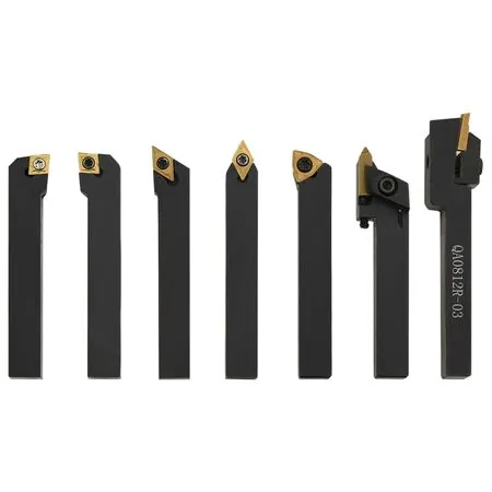  Set unelte de strunjire indexabile, 12 piese, 8x8 mm, 70 mm