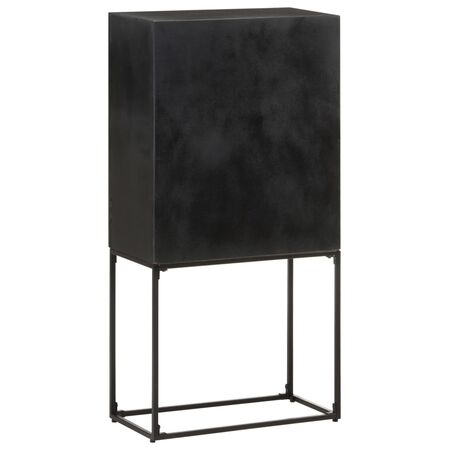  Servantă, negru, 60x30x120 cm, lemn masiv de acacia & mango