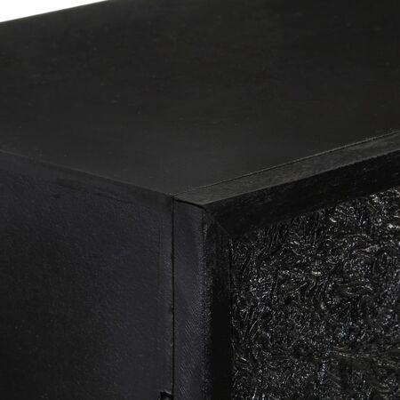  Servantă, negru, 60x30x120 cm, lemn masiv de acacia & mango