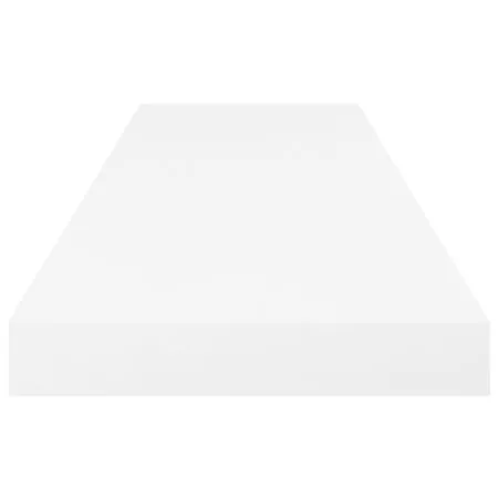  Raft de perete suspendat, alb extralucios, 80x23,5x3,8 cm, MDF