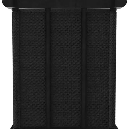  Raft expunere 15 cuburi, cutii, negru, 103x30x175,5 cm, textil