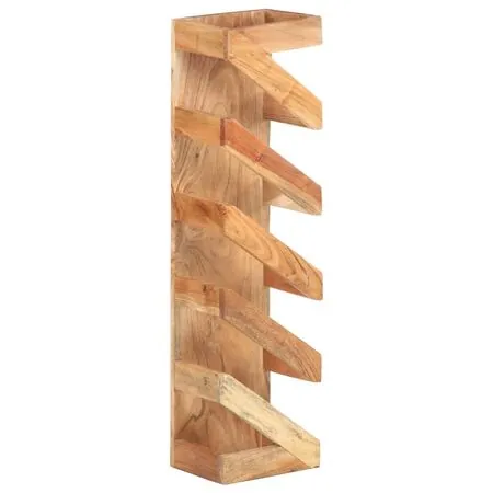  Suport de vin pentru 5 sticle, lemn masiv de acacia