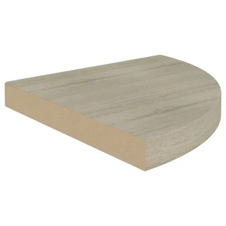  Raft colțar de perete, stejar, 35 x 35 x 3,8 cm, MDF